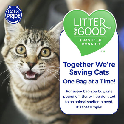 Cat'S Pride Antibacterial Cat Litter: Destroys 99.9% of Odor-Causing Bacteria - Powerful Odor Control - Premium Lightweight Clumping Litter - Scented, 18 Pounds7
