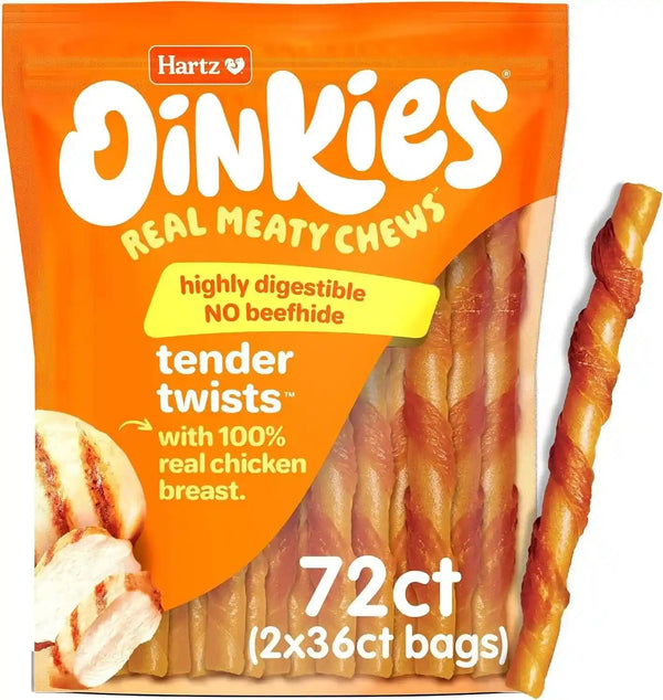 Oinkies Tender Twists Rawhide‑Free Dog Chews, 36 Count9