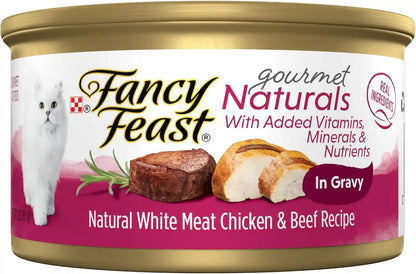 Purina Fancy Feast Gravy Lovers, Poultry & Beef Wet Cat Food, 3Oz, 24-Pack40