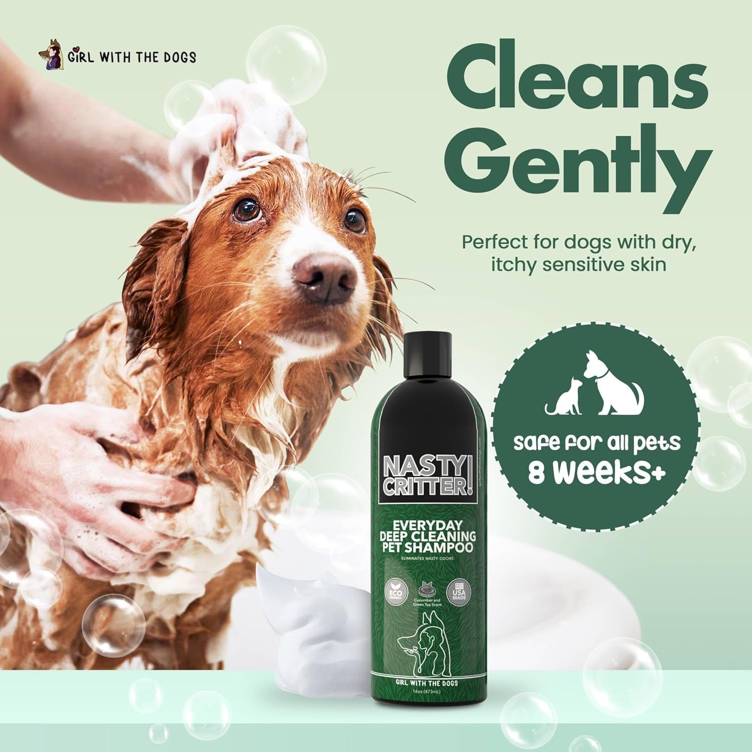 nasty-critter-by-girl-with-the-dogs-made-in-usa-deep-clean-everyday-dog-shampoo-for-8-weeks-16-oz