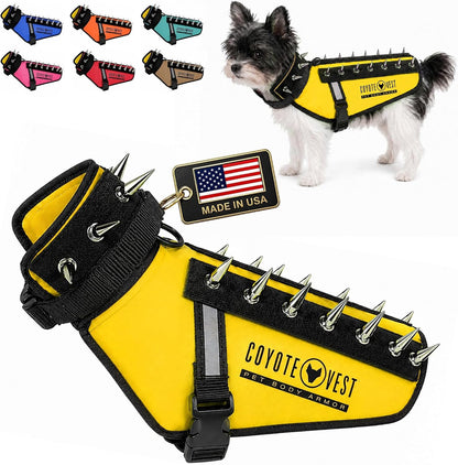 Coyotevest Dog Harness, Stab-Resistant Coyote Vest, Small, Neon Pink | Reflective Stab-Resistant Vest Helps Protect Small Dogs from Coyotes, Aggressive Dogs and Birds of Prey, Made in the USA31