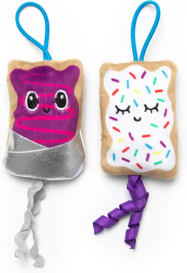 Quirky Kitty Flingin Purr Tarts Catnip Filled Interactive Cat Toys, 2 Pack | Pastry Themed Pair Made for Tossing Games, Sparks Batting, Chasing and Playful Energy in Felines during Active Daily Sessions4
