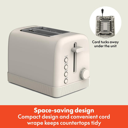 2-Slice Toaster with Extra Wide Slots and 6-Shade Control, Oatmilk2