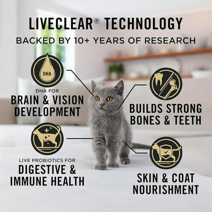 Purina Pro Plan Liveclear Dry Cat Food for Kittens Cat Allergen Reducer Chicken and Rice Formula - 5.5 Lb. Bag4