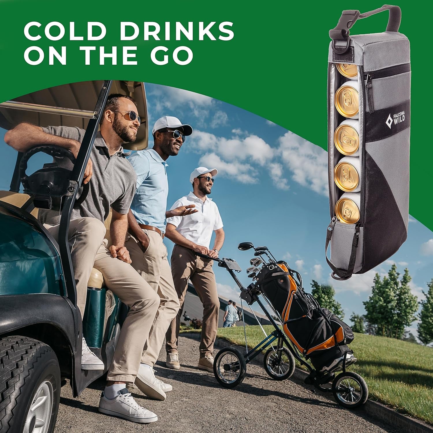 golf-cooler-bag-plus-2-ice-packs-keeps-drinks-cold-for-hours-holds-6-cans-fits-discreetly-in-golf-bags-comfortable-carry-strap-insulated-beer-sleeve-useful-golf-accessories-and-gifts