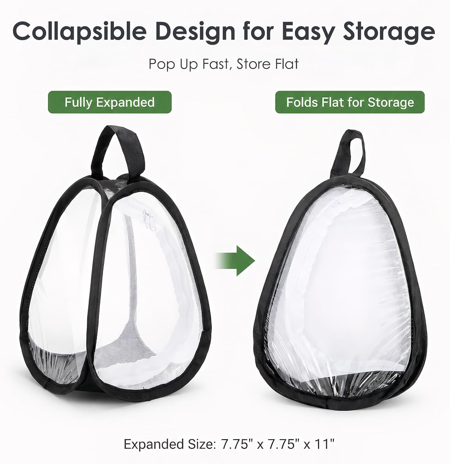 kingrol-2-pack-collapsible-insect-butterfly-habitat-cage-pop-up-mesh-butterfly-rearing-enclosure-with-clear-viewing-window-zipper-access-polyester-base-7-75-x-7-75-x-11-inch