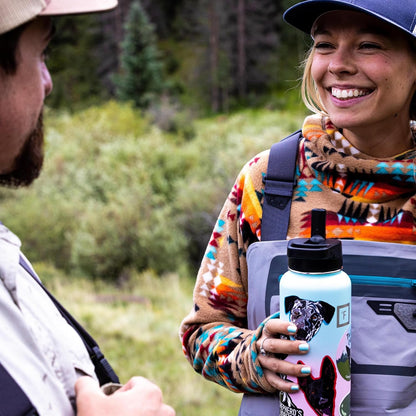 Camping & Hiking Hydration Flask with Straw, Wide Mouth Insulated Stainless Steel Sports Water Bottle - 18 Oz Bubble Gum | Insulated Stainless Steel Sports Water Bottle with Leakproof Straw Lid - BPA Free, Cold 24 Hrs, Sweat Free (Bubble Gum)9