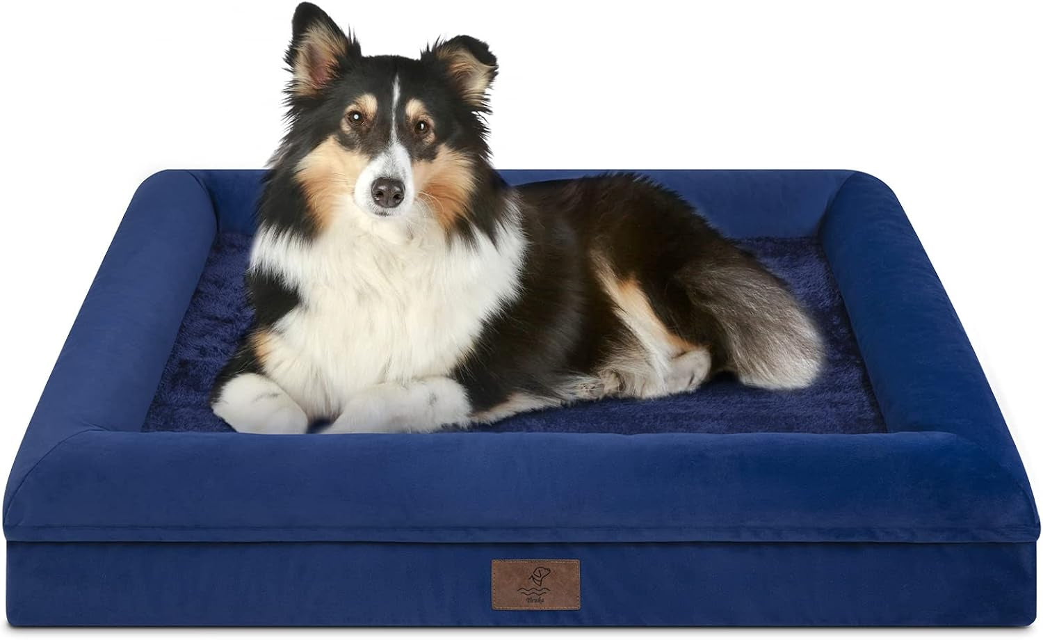 xl-orthopedic-waterprood-dog-bed-for-extra-large-size-dogs-360-degree-bolster-support-egg-crate-foam-waterproof-liner-non-slip-bottom-machine-washable-cover-45-x-35-inch
