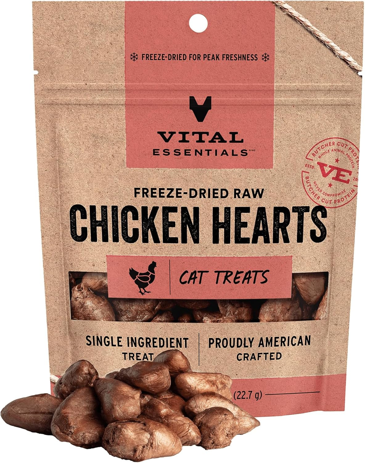 vital-essentials-freeze-dried-raw-chicken-hearts-cat-treats-0-8-oz-bag-single-ingredient-premium-quality-protein-grain-free-usa-made-with-u-s-globally-sourced-ingredients