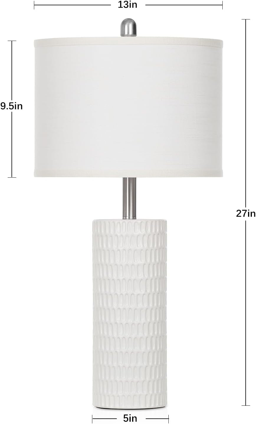 27-ceramic-table-lamp-farmhouse-table-lamp-for-living-room-white-lamp-for-bedroom-night-stand-modern-bedside-lamp-set-of-2-end-table-lamps-white2-bulbs-included