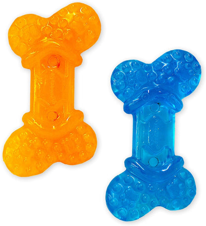 Nylabone Flexi Chew Tiny Gumabone Dog Chew Toys, Xx-Small, 2 Count | Peanut Butter & Bacon Flavor, X-Small Breeds, Flexible Material, Fill with Treats, Gentle on Teeth, for Dogs up to 15 Lbs1