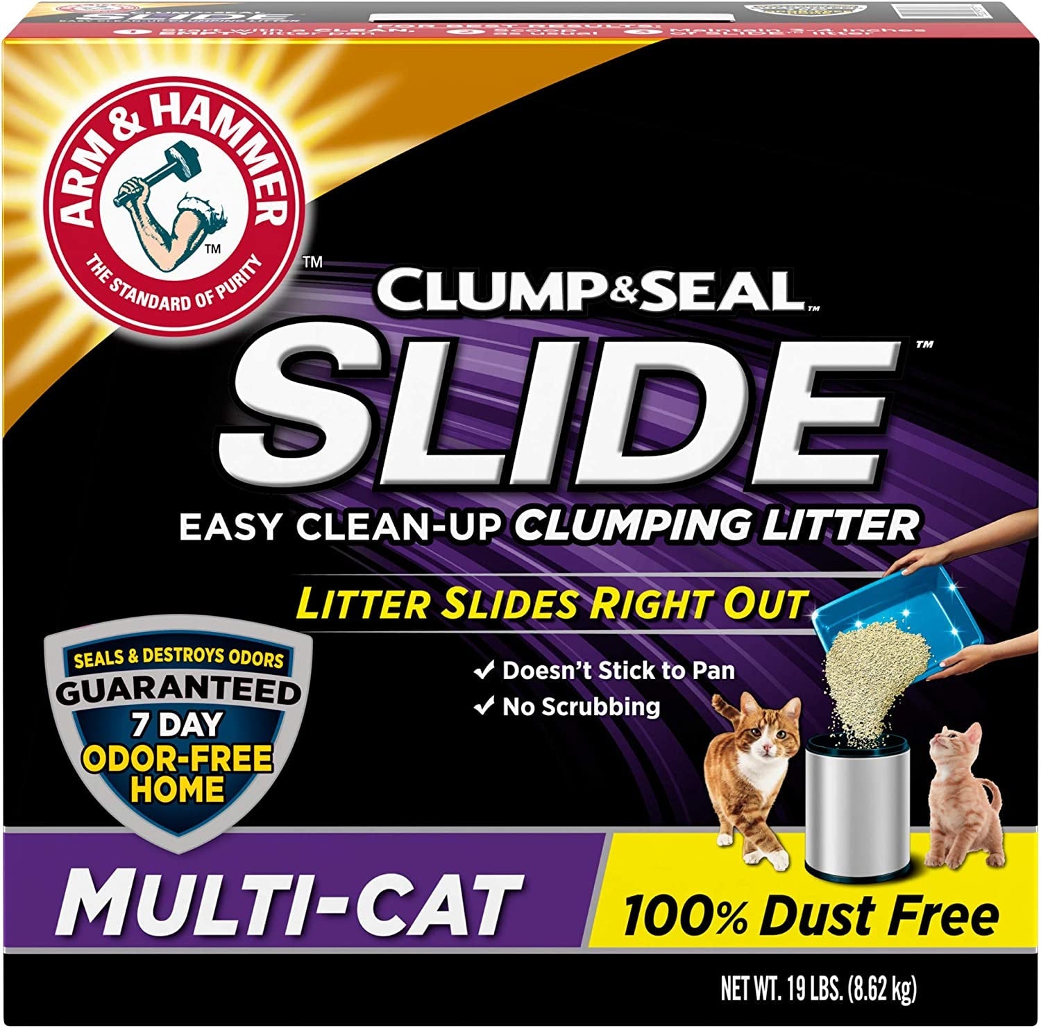 arm-hammer-slide-multi-cat-easy-clean-up-litter-19-lb-033200973577