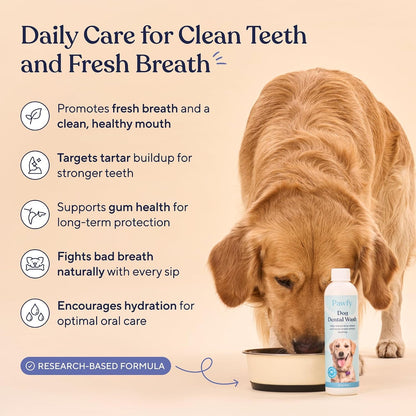 Pawfy Dog Breath Freshener with Specialized Dental Care Formula | Dog Teeth Cleaning & Mouthwash | Helps Freshen Dogs Breath with Easy Water Additive | Supports Plaque and Tartar Control5
