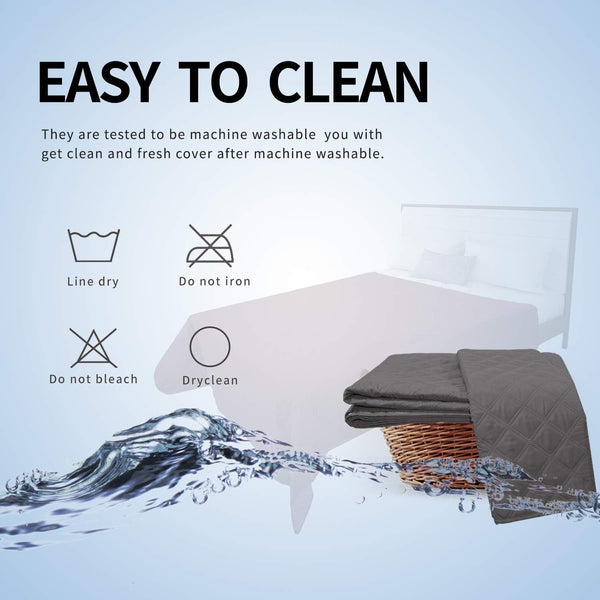 Easy-Going 100% Waterproof Dog Bed Cover, Non-Slip Pet Blanket for Furniture, Washable Couch Cover, Repleasement Sofa Cover (68X82 In,Gray)6