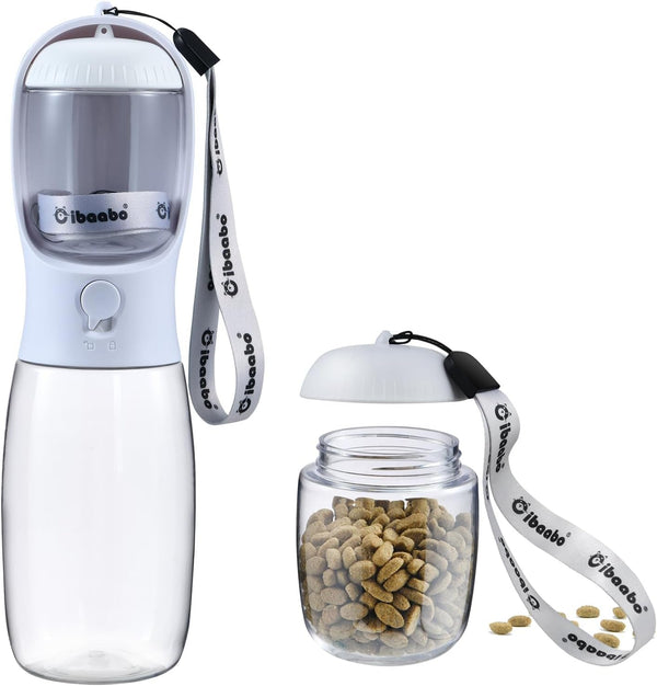 Cibaabo Dog Water Bottle Portable with Food Container & Filter for Travel | Feeding & Hydration | Travel Water Bowl | Portable Pet Dispenser | Dog Gifts | Puppy Essentials | for Hiking Camping Beach19