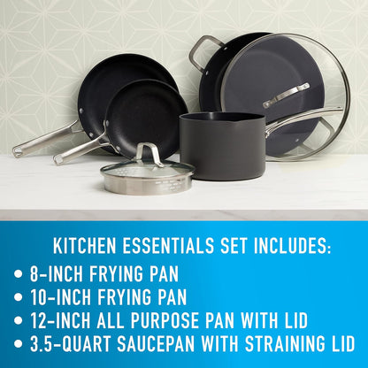 Calphalon Classic Hard-Anodized Nonstick Cookware Kitchen Essentials Set6