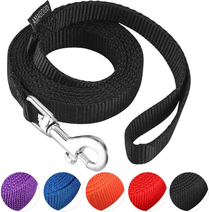 AMAGOOD 6 FT Puppy/Leash, Strong Traditional Style with Easy to Use Collar Hook, Great for Small, Medium and Large Dogs (5/8In X 6 Ft, Purple)31