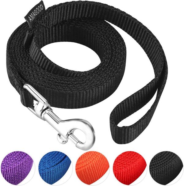 AMAGOOD 6 FT Puppy/Leash, Strong Traditional Style with Easy to Use Collar Hook, Great for Small, Medium and Large Dogs (5/8In X 6 Ft, Purple)31