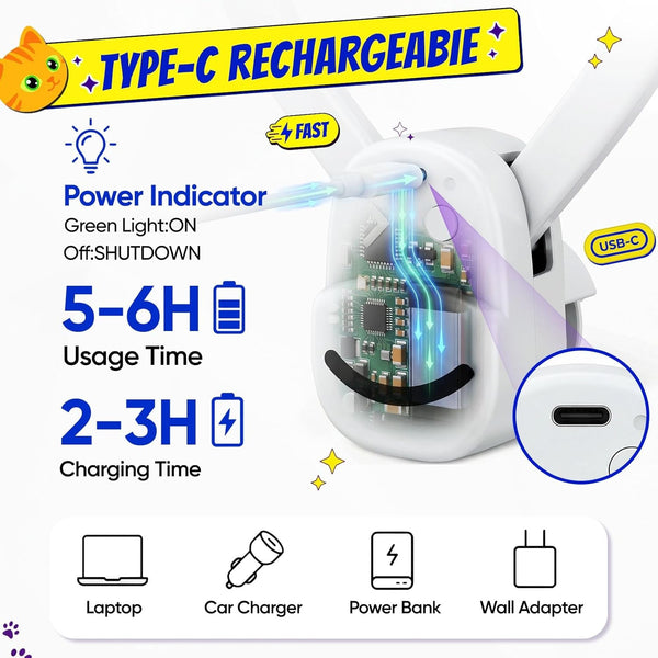 CATPICK Interactive Doorway Cat Toy, No-Adhesive Clip-On for Indoor Cats | Automatic Retractable Bird-And-Mouse Motion with 8-Minute Auto-Play, Touch-To-Wake Response, USB Charging, 2 Birds & 1 Mouse5
