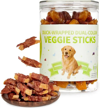 Chicken Jerky Sweet Potato Dog Treats Healthy Training Chew Snacks 12.5 Oz | 1 Pack Chicken Wrapped Sweet Potato Veggie Stick for Small Medium Large Dog Low Fat Pet Healthy Long Lasting Chewy Dog Treats11