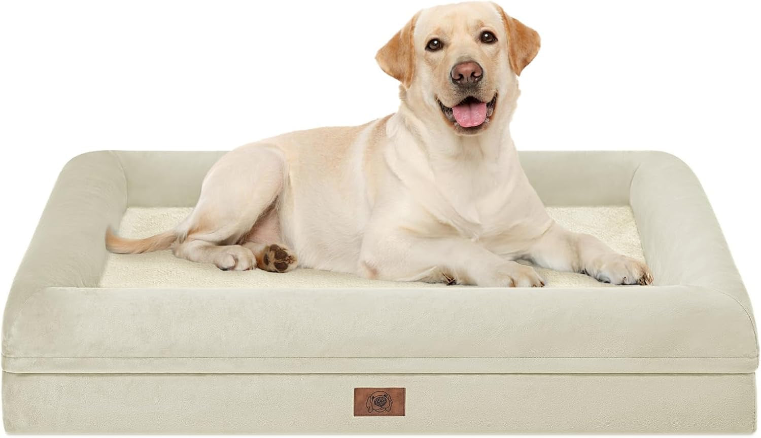 xl-orthopedic-waterprood-dog-bed-for-extra-large-size-dogs-360-degree-bolster-support-egg-crate-foam-waterproof-liner-non-slip-bottom-machine-washable-cover-45-x-35-inch
