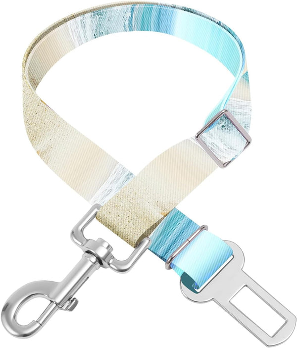 Adjustable Pet Cat and Dog Car Seat Belt，The Lanyard Is Flexible and Adjustable from 20 to 33 Inches (Floral)26