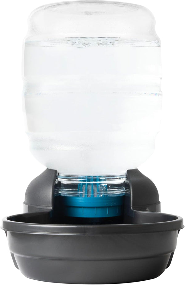 Petmate Replendish Automatic Dog Water Dispenser Gravity Pet Waterer with Microban Protection Base, 100% BPA Free - 4 Gallon, Wide Mouth Bowl, with 2 Extra Filters2