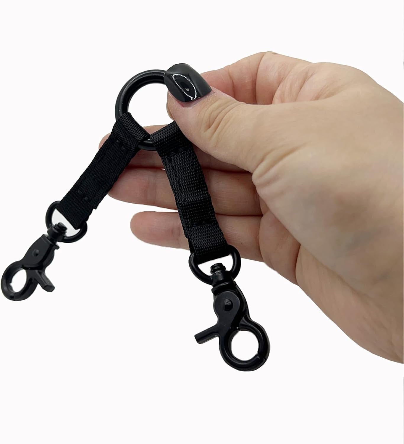 double-clip-dog-leash-for-two-dogs-double-headed-hook-pet-safety-2-way-coupler-with-nickel-plated-swivel-clip