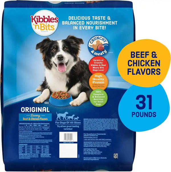 Kibbles 'N Bits Original Savory Beef & Chicken Flavor Dry Dog Food, 31 Pound Bag2