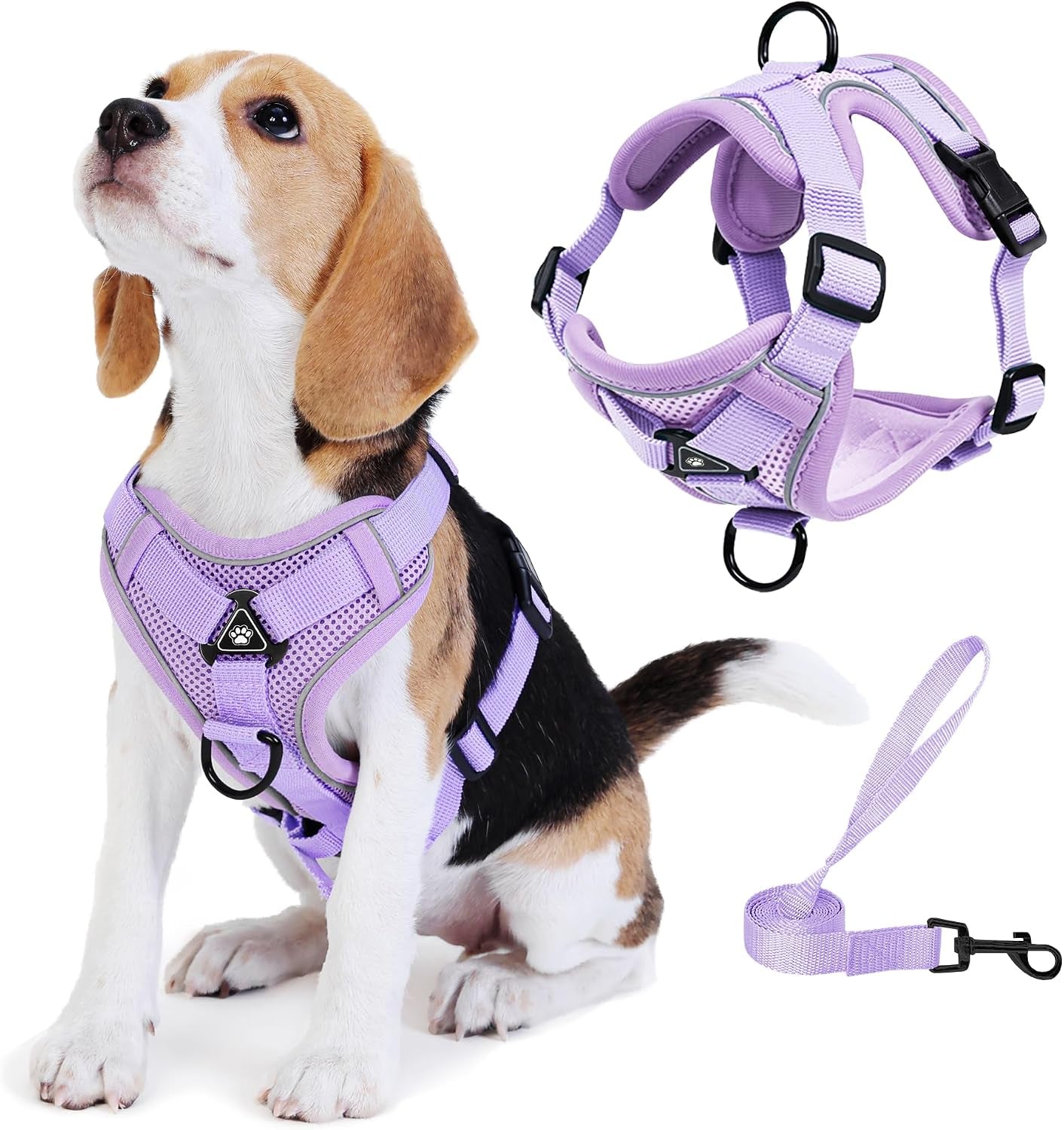 no-pull-dog-harness-with-leash-set-for-small-sized-dog-reflective-adjustable-no-choke-front-clip-cat-vest-harness-with-breathable-mesh-comfortable-soft-padded-pet-vest-blue-m