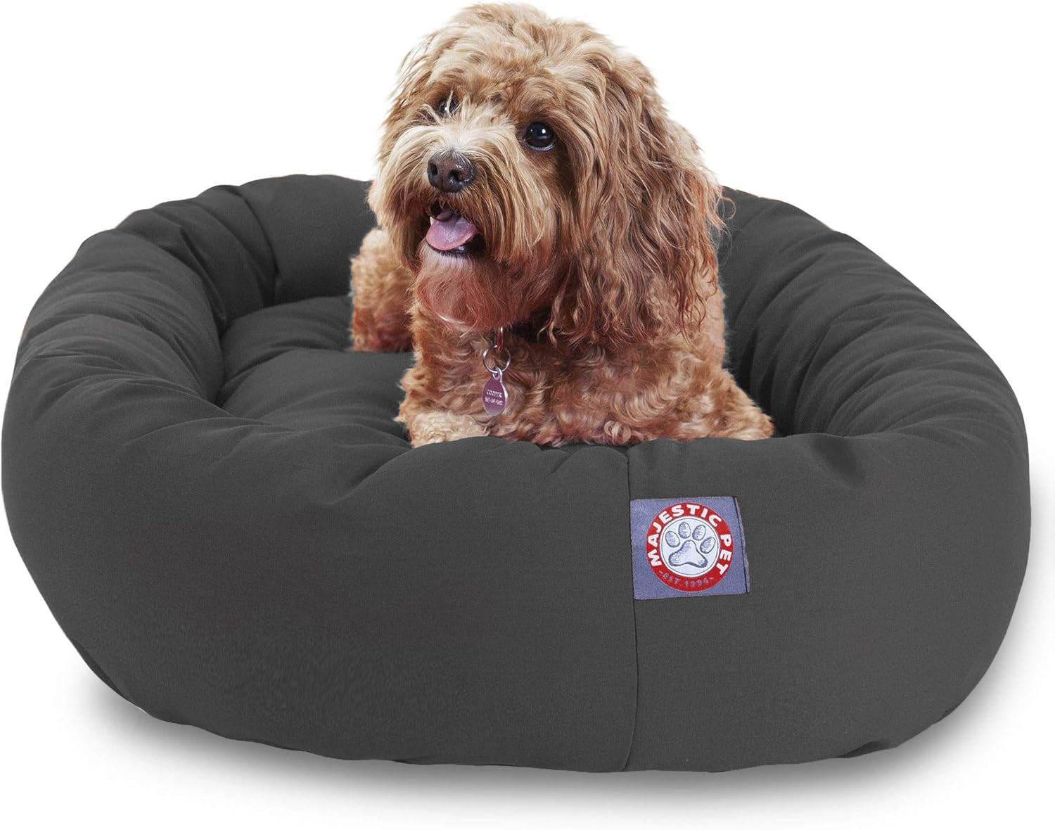 majestic-pet-40-inch-bagel-calming-dog-bed-washable-cozy-soft-round-dog-bed-with-spine-support-for-dogs-to-rest-their-head-fluffy-donut-dog-bed-40x29x9-inch-round-pet-bed-large-blue