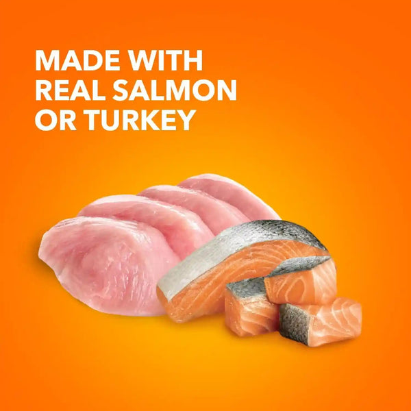 IAMS Perfect Portions Pate Wet Cat Food, Salmon & Turkey, 12 Count, 2-Pack | Grain-Free, Antioxidant Vitamin E for Immunity, Prebiotic Fiber for Digestion, Snap-Peel-Serve 2.6 Oz. Twin-Pack Trays3