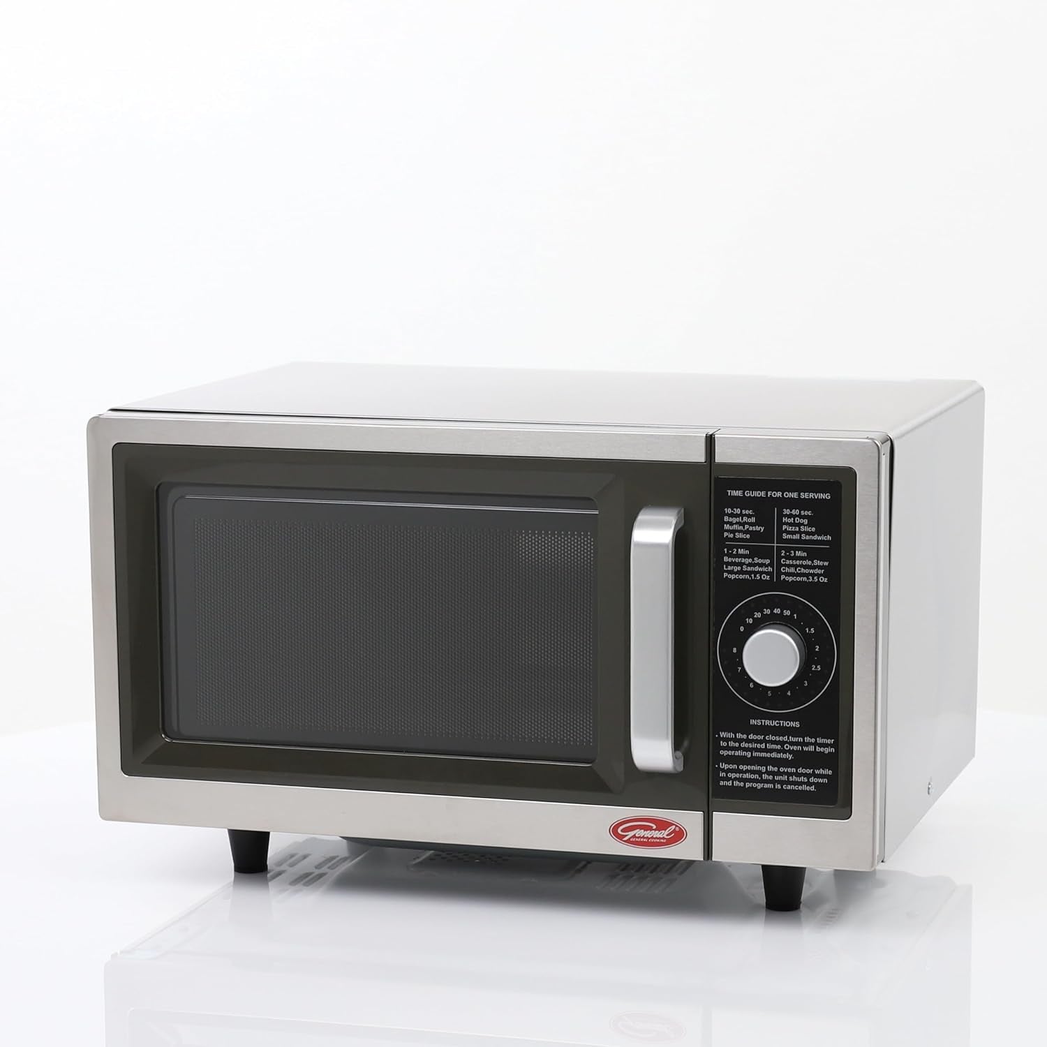foodservice-commercial-microwave-with-dial-control-10-seconds-to-8-minutes-time-increments-countertop-120v-1000w-1-cu-ft-stainless-steel