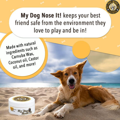 Moisturizing Sun Protection Balm for Dogs Noses - Protect Your Dog from Harmful UVA/UVB Rays .5 Ounce5