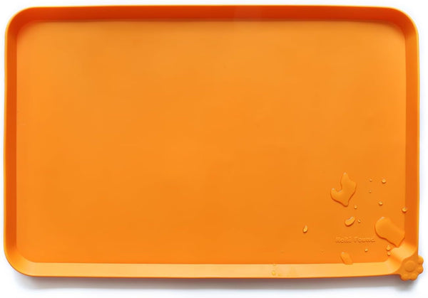 Hoki Found -Waterproof Pet Feeding Mats with High Lips - Multiple Size and Colors for Dogs, Cats & Others-G13