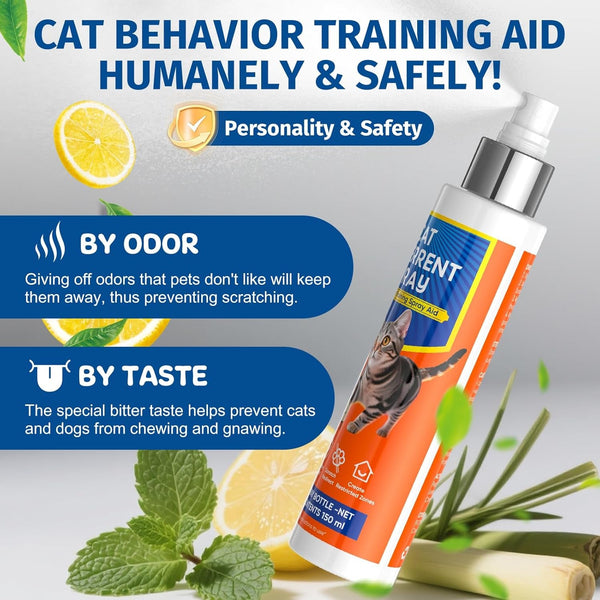 Cat Deterrent Spray - Cat Deterrent for Furniture Protection, Pee Spraying5