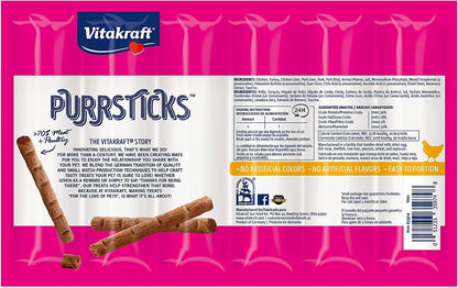 Vitakraft 3 Pack of Chicken Purrsticks Cat Treats2