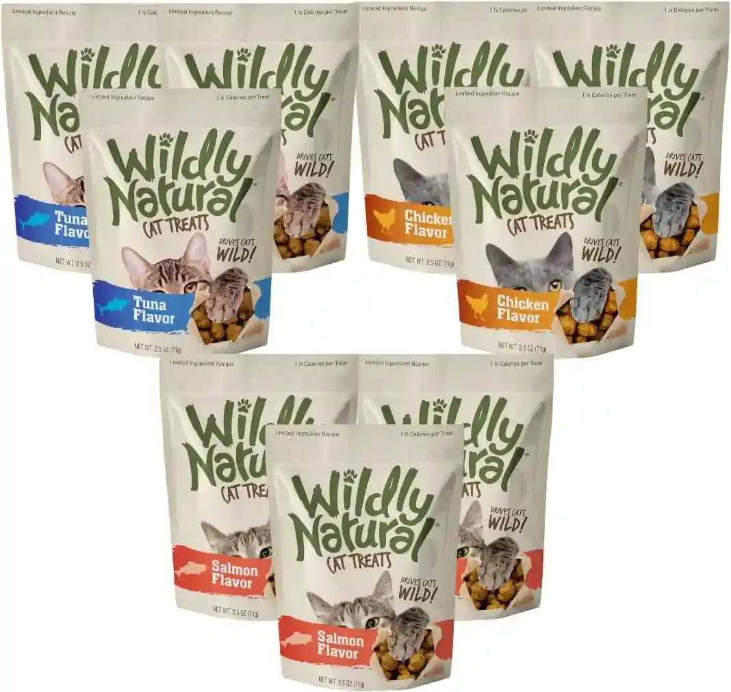 fruitables-wildly-natural-cat-treat-variety-of-9-chicken-tuna-salmon-2-5oz-low-calorie-crunchy-training-biscuits-with-pumpkin-superfoods-wheat-corn-soy-free-usa-made