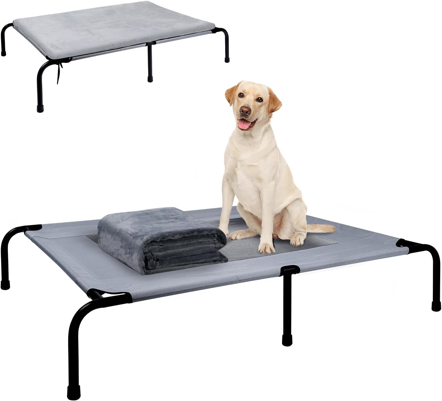 outdoor-dog-elevated-bed-with-plush-mat-raised-dog-beds-pet-cot-hammockl-durable-washable-raised-dog-bed-indestructible-elevated-cooling-dog-beds-durable-dog-cot-bed-lifted-outside-dog-hammock-bed