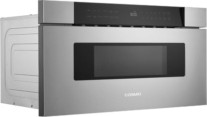 30 In. Haven Coll 1.2 Cu. Ft. Built-In Microwave Drawer, Stainless Steel |  COS-MWD3012NHSS Automatic Presets, Touch Controls,10 Power Levels, 1000W, Defrost Functions, Child Lock Function9
