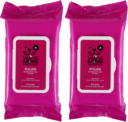 Wags & Wiggles Hypoallergenic Dog Wipes for Sensitive Skin, Fragrance-Free Waterless Cleansing Cloths for Paws, Face, and Dog Body, No SLS, Parabens, or DEA, 100 Count | Waterless Cleansing Cloths for Paws, Face, and Body; No SLS, Parabens, or DEA for Sensitive Skin16