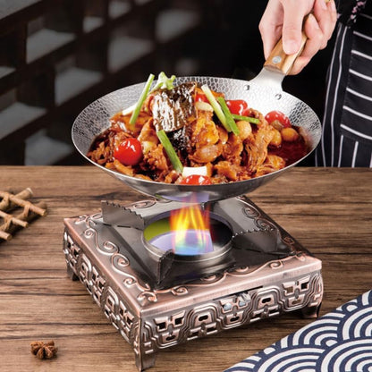 Wok with Handle Stainless Steel Frying Pan for Stir-Fry Deep Base Kitchen Cookware for Home Use 14.56 X 10.23 X 2.36 in 1 Pack3