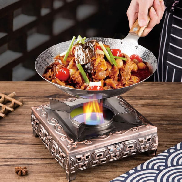 Wok with Handle Stainless Steel Frying Pan for Stir-Fry Deep Base Kitchen Cookware for Home Use 14.56 X 10.23 X 2.36 in 1 Pack3