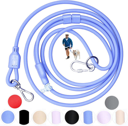 9-In-1 Hands Free Dog Leash Crossbody/Waist Blue Small Dogs | Adjustable, Waterproof No-Pull Dog Collar/Harness/Leash Set, Heavy Duty, Slip Lead, Fits 8-120Lbs7