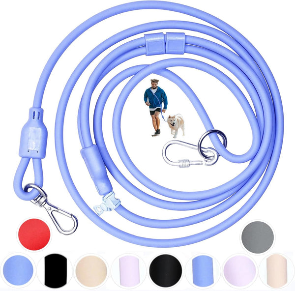 9-In-1 Hands Free Dog Leash Crossbody/Waist Blue Small Dogs | Adjustable, Waterproof No-Pull Dog Collar/Harness/Leash Set, Heavy Duty, Slip Lead, Fits 8-120Lbs7