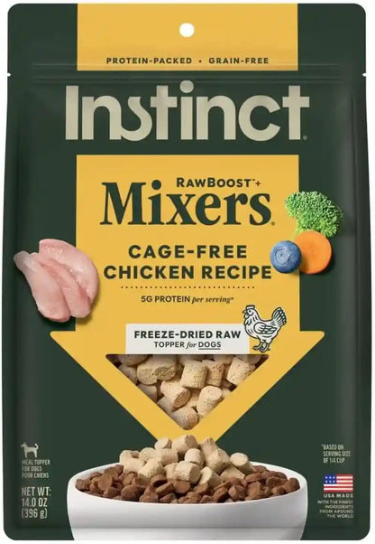 Instinct Freeze Dried Mixers, Dog Food Toppers, Gut Health, 5.5 Oz. Bag26