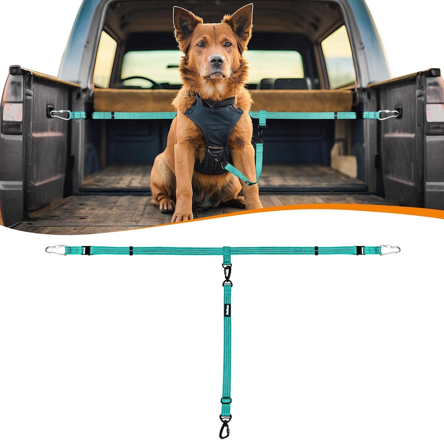 petbonus-truck-bed-dog-leash-functional-safety-dog-truck-bed-tether-for-1-dog-truck-bed-tie-down-system-adjustable-pick-up-bed-restraint-lead-ratchet-tightening-car-harness-belt-black