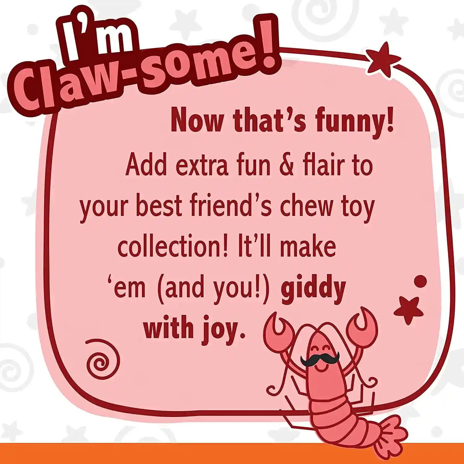 nylabone-power-chew-lobster-dog-chew-toy-filet-mignon-flavor-small-durable-dog-toys-for-aggressive-chewers-long-lasting-discourages-destructive-chewing-for-dogs-up-to-25-lbs