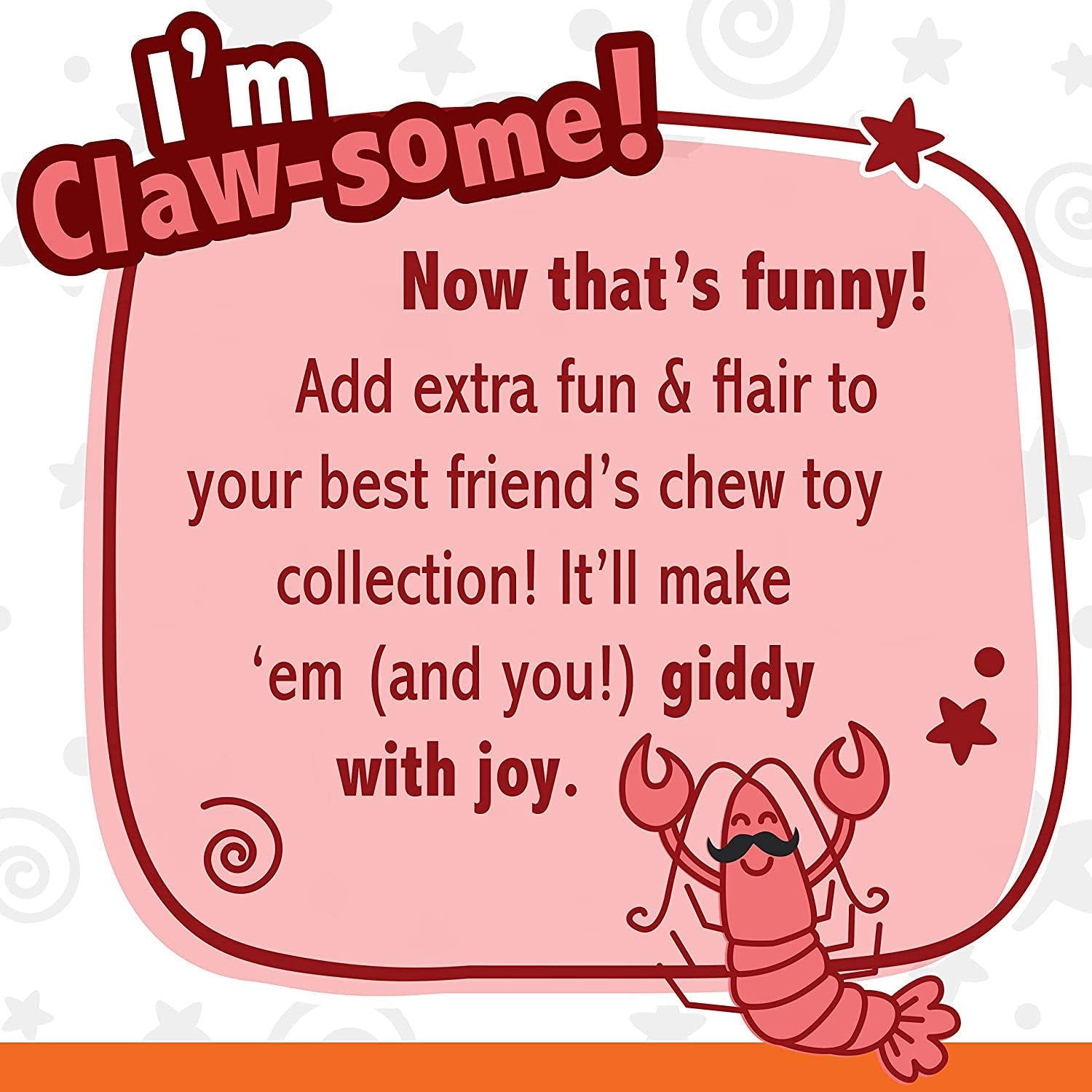 nylabone-power-chew-lobster-dog-chew-toy-filet-mignon-flavor-small-durable-dog-toys-for-aggressive-chewers-long-lasting-discourages-destructive-chewing-for-dogs-up-to-25-lbs