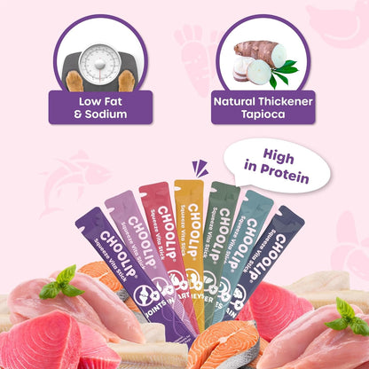 Choolip Squeeze Vita Stick Lickable Cat and Dog Treats – 49-Count Variety Pack – Real Meat Puree with Multivitamins for Total Pet Wellness – Grain-Free, High-Moisture, Vet-Formulated5